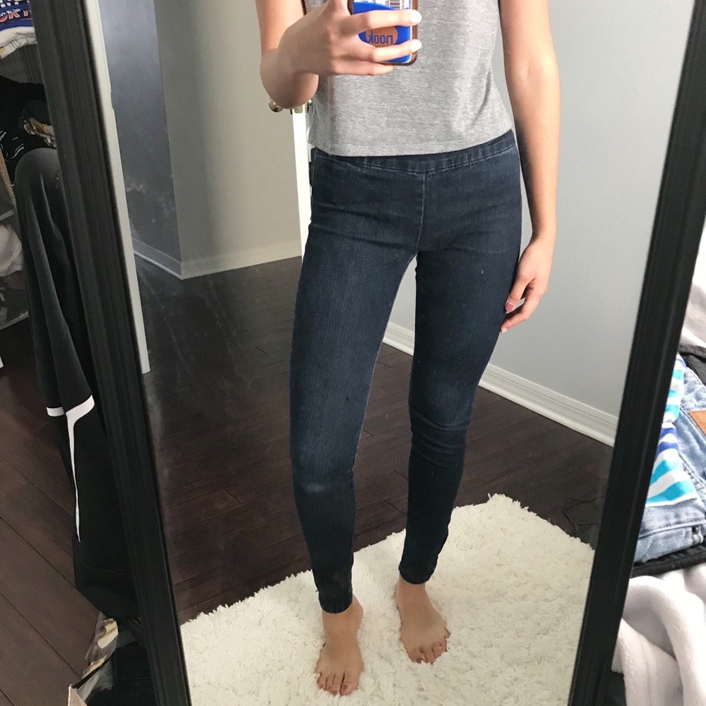 Dark Wash Skinny Denim Jeggings